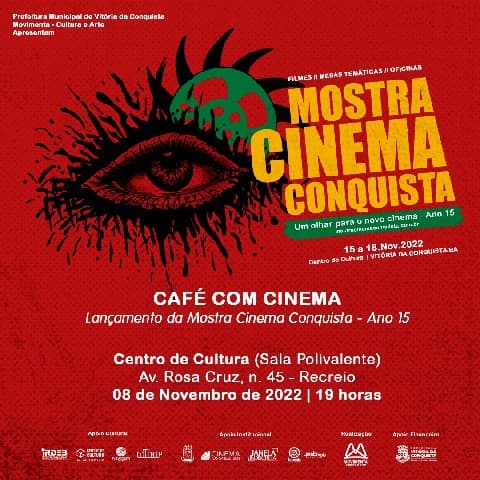 Café com Cinema lança oficialmente a programação da Mostra Cinema Conquista nesta terça-feira, 8