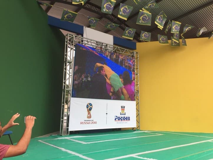 Poções: Promovendo o lazer na cidade, Prefeitura transmite jogos da Copa do Mundo 2018