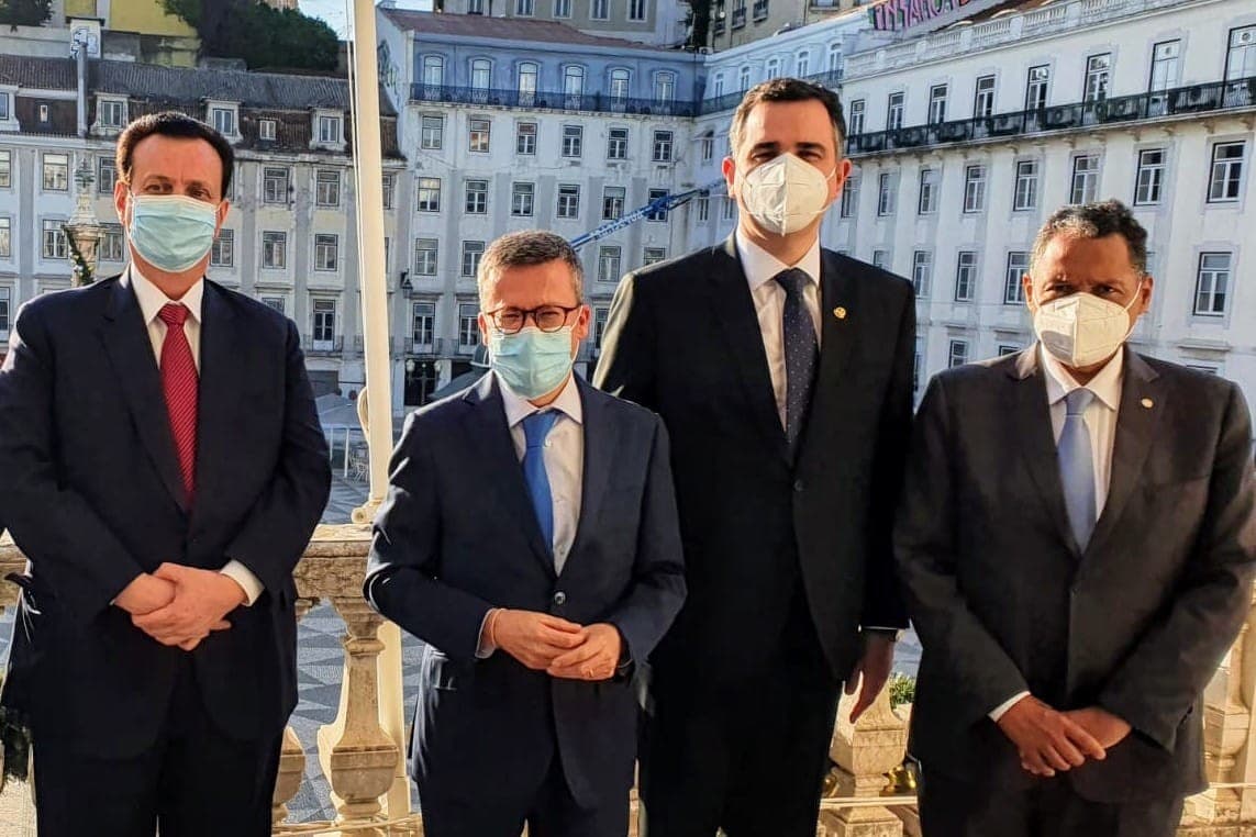 Missão Internacional: Prefeito de Lisboa recebe Pacheco, Kassab e Antonio Brito