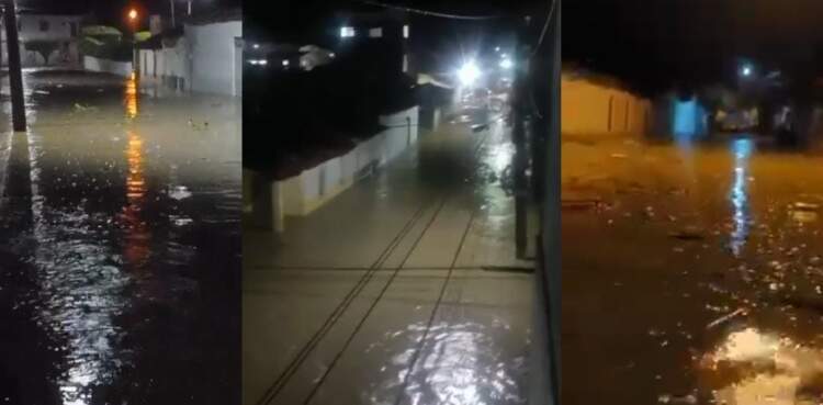 Urgente: Rio Gongogi acaba de invadir Dário Meira e famílias ficam desabrigadas