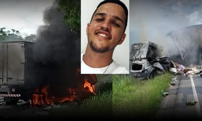 Tragédia: Grave acidente tirou a vida do caminhoneiro Elder Thiago, na tarde desta quinta-feira