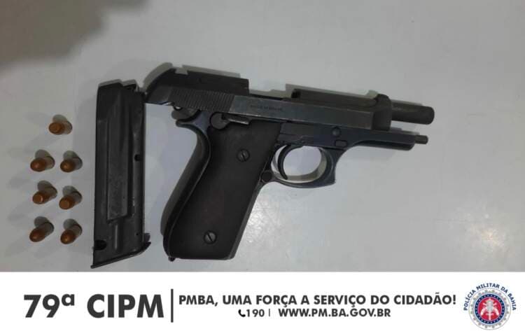 79ª CIPM prende dois homens por porte ilegal de arma de fogo em Poções