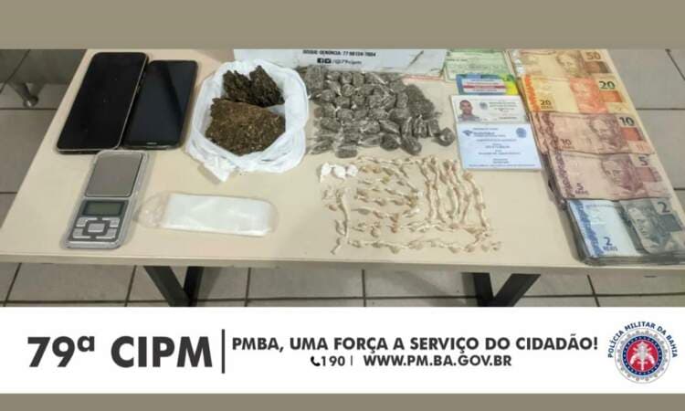79ª CIPM prende homem pelo crime de tráfico de drogas em Planalto.