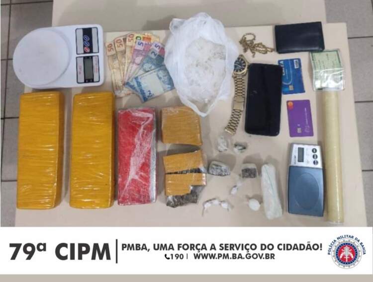 79ª CIPM prende homem por tráfico de drogas, em Poções