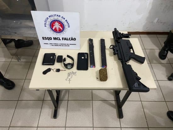 Submetralhadora é encontrada durante patrulhamento em Conquista