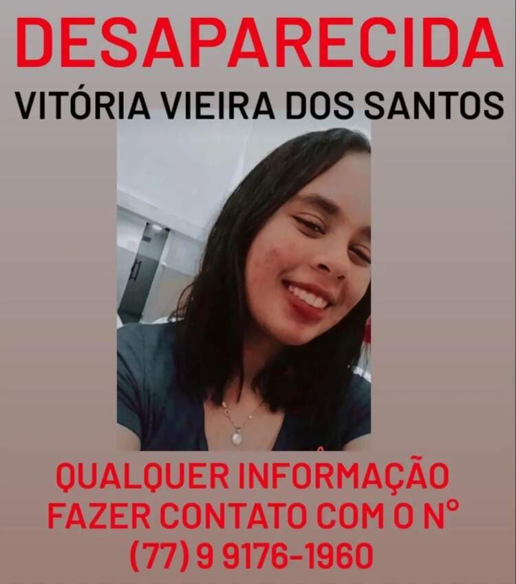Jovem de 18 anos está desaparecida em Poções.