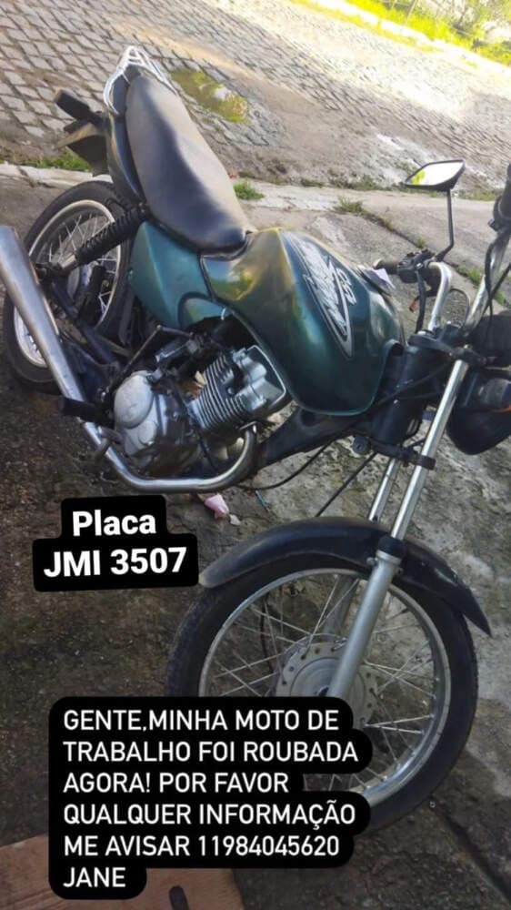 Urgente em Poções: Moto é roubada na Rua Boa Nova.