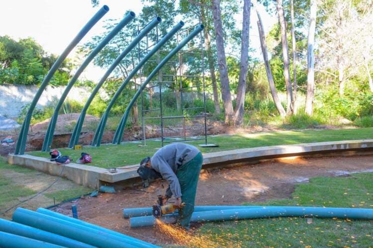 Obra da Prefeitura começa a dar forma ao Orquidário e à Catedral de Flores, primeiros equipamentos do Parque Ambiental