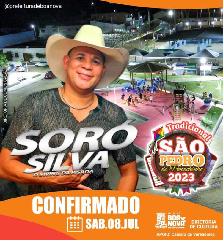 Prefeitura de Boa Nova confirma Soró Silva no São Pedro de Penachinho