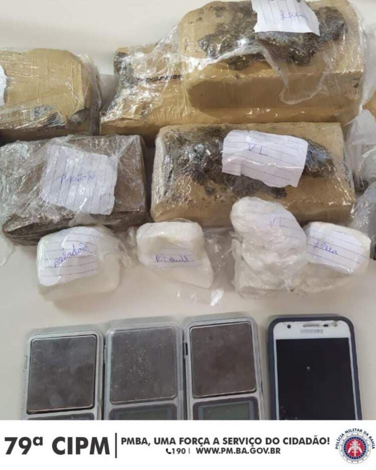 79ª CIPM prende homem por tráfico de drogas em Barra do Choça