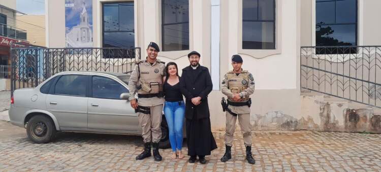 Comandante da 79ª CIPM realiza visita à Paróquia de Bom Jesus da Serra