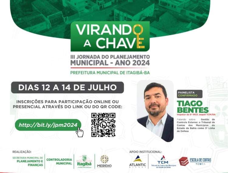Inspetor do TCM participa de evento sobre planejamento municipal em Itagibá