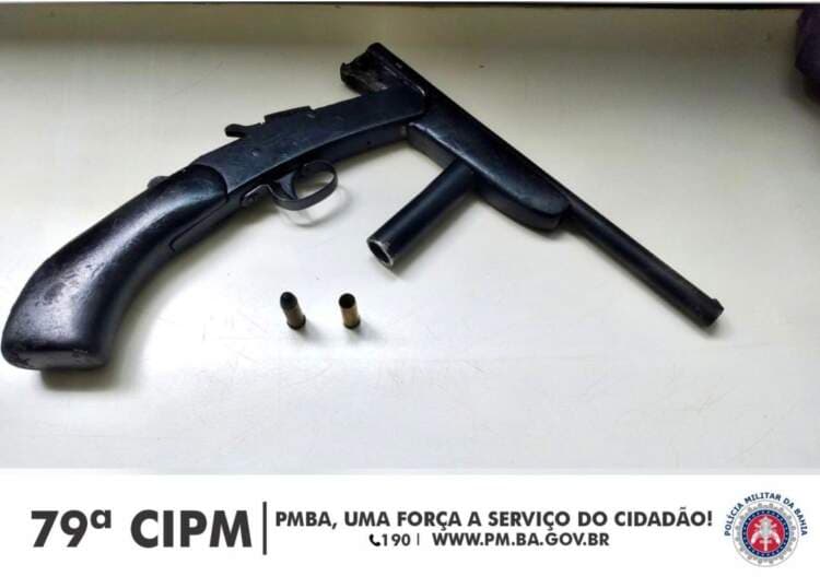 79ª CIPM apreende arma de fogo na cidade de Poções