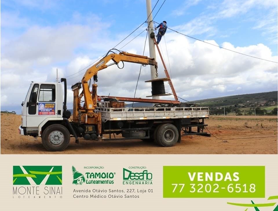 Conquista: Avançam as obras no Monte Sinai Loteamento.