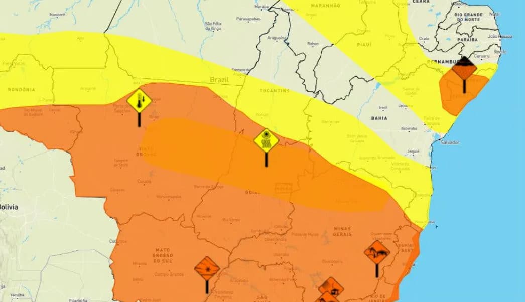 Inmet amplia alerta de declínio de temperatura para 162 municípios da Bahia; Poções está na lista!