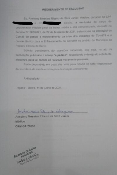 Pedido de Demissão!